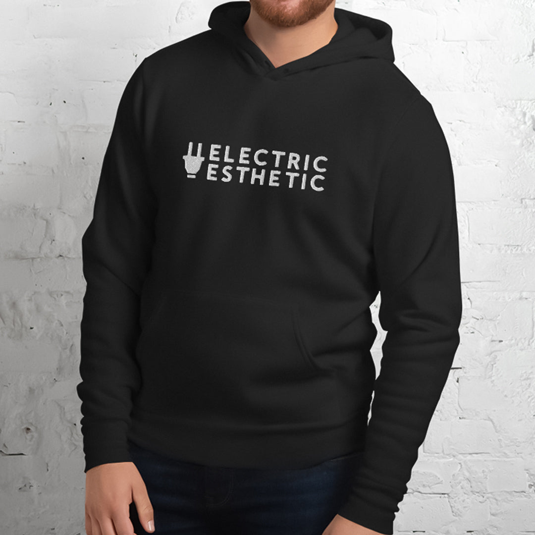 Branded Pullover Hoodie | Black & White