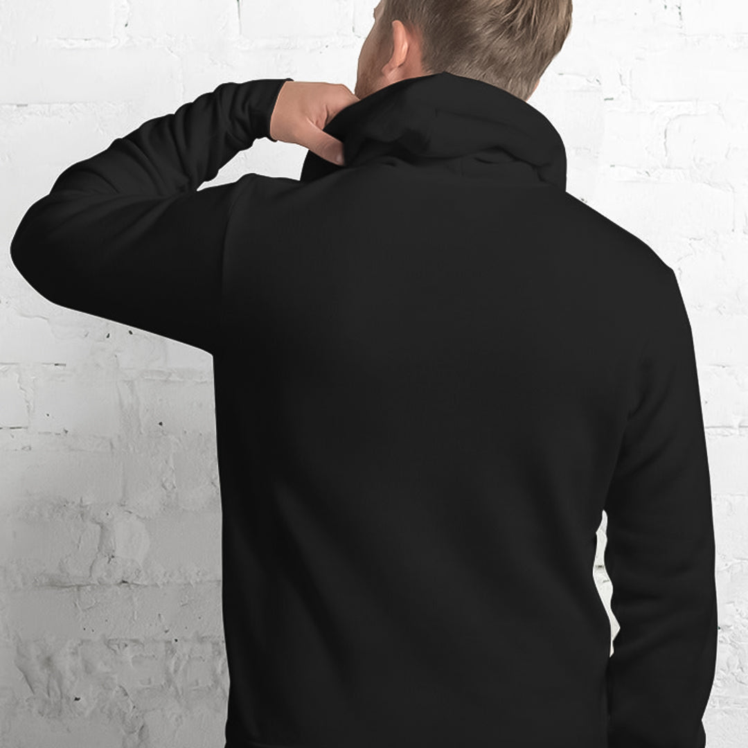 Branded Pullover Hoodie | Black & White