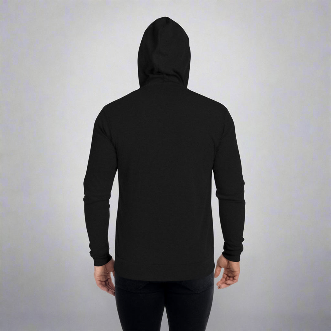 Branded Zipper Hoodie | Charcoal