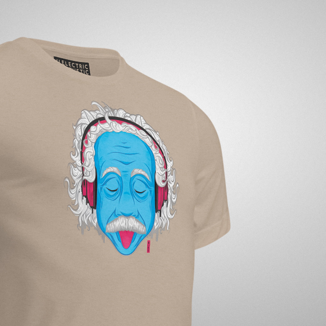 Electric Genius Graphic T-Shirt | Tan