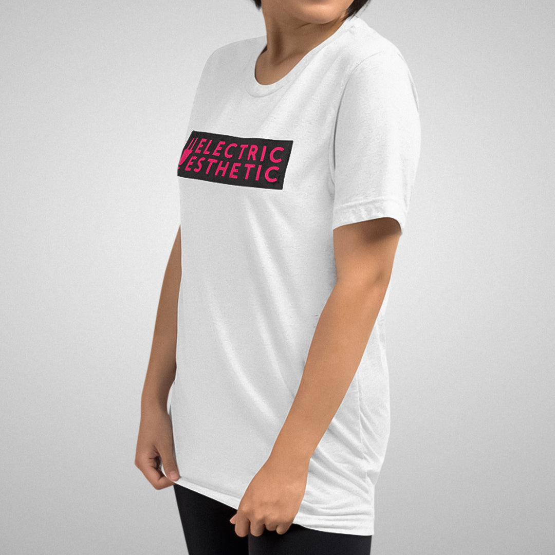 Branded Stencil Graphic T-Shirt | White