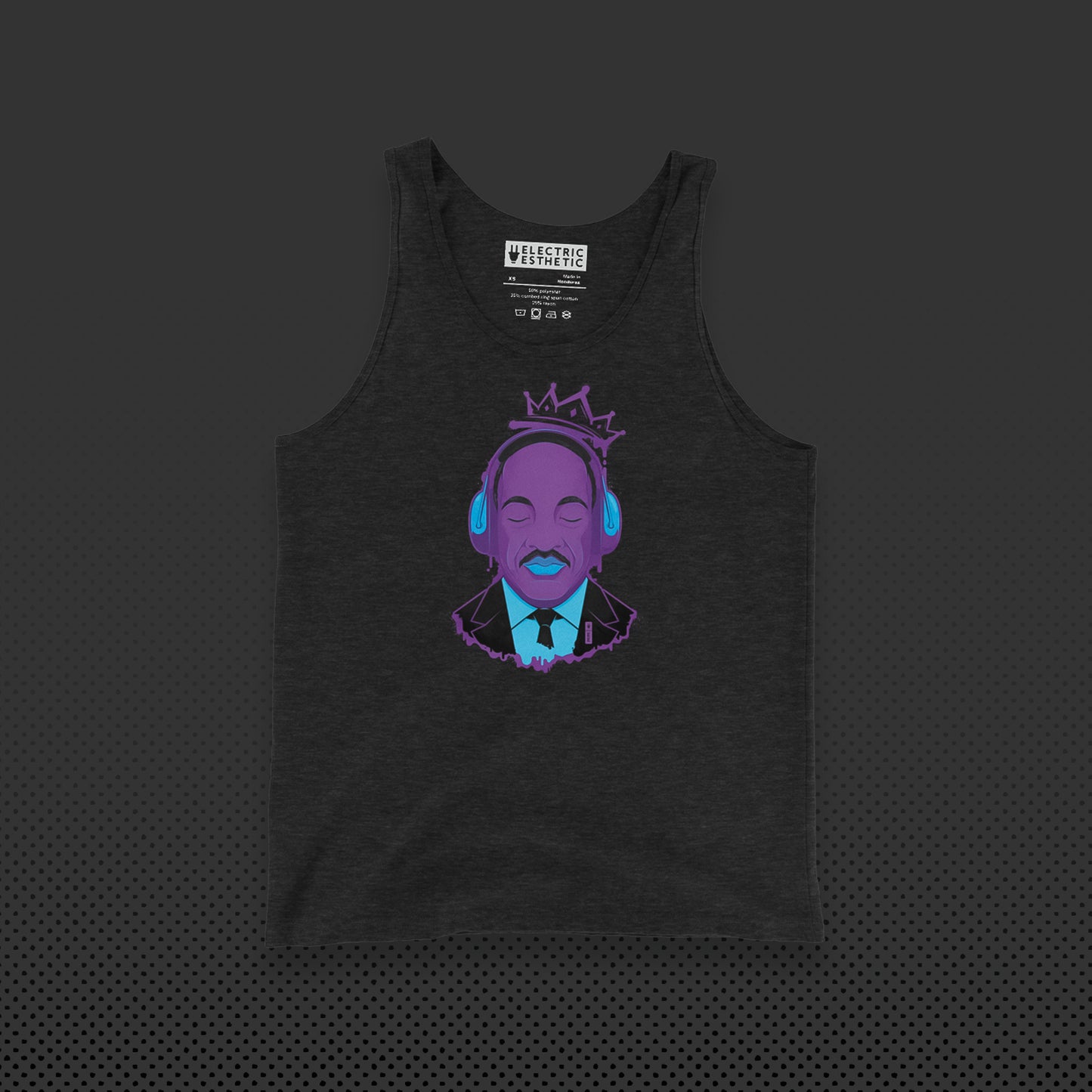 Electric Dreamer Graphic Tank | Charcoal