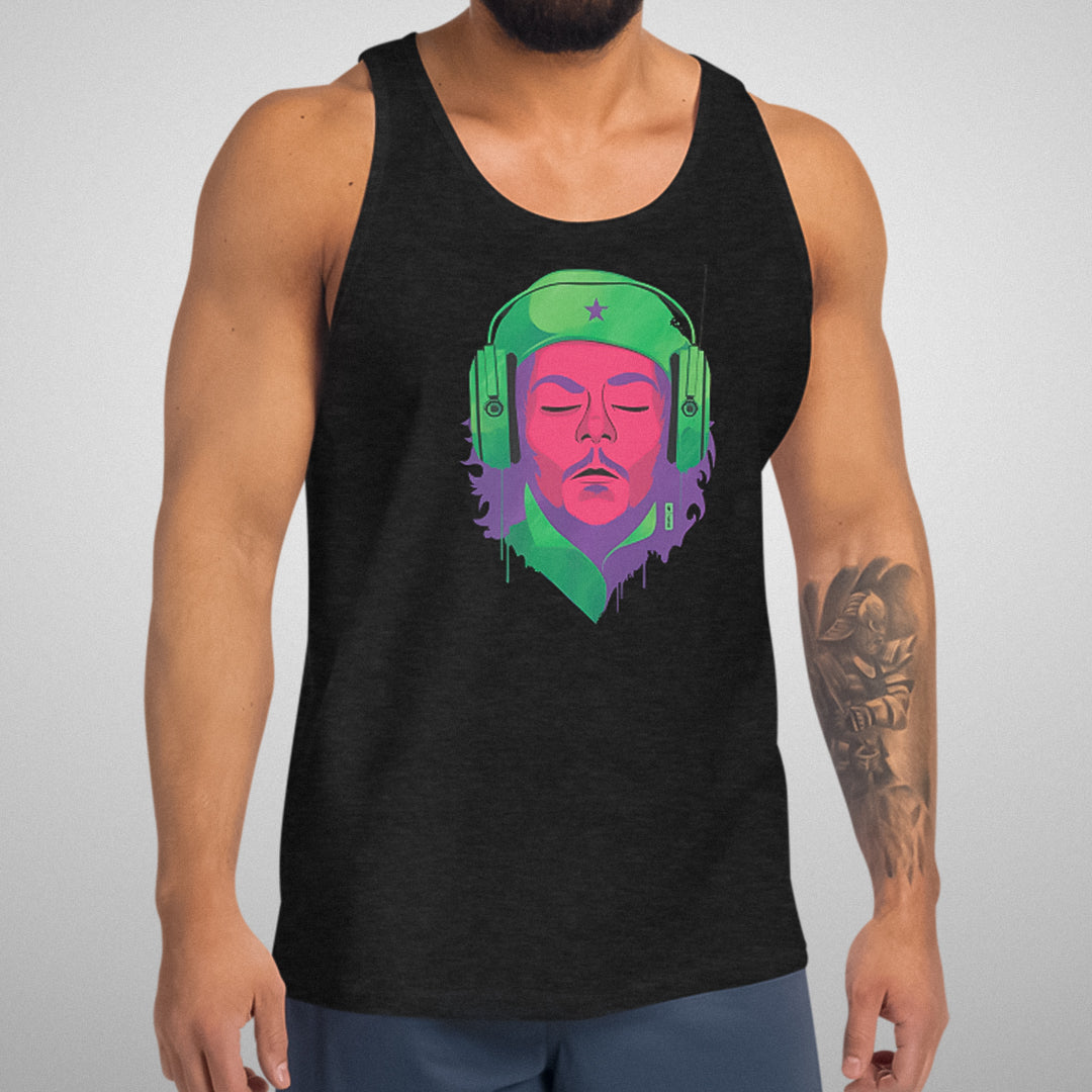 Electric Guerrilla Graphic Tank | Charcoal