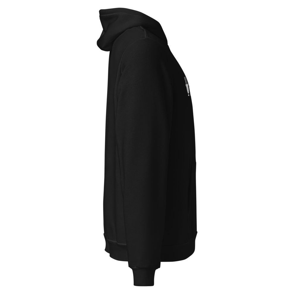 Branded Pullover Hoodie | Black & White