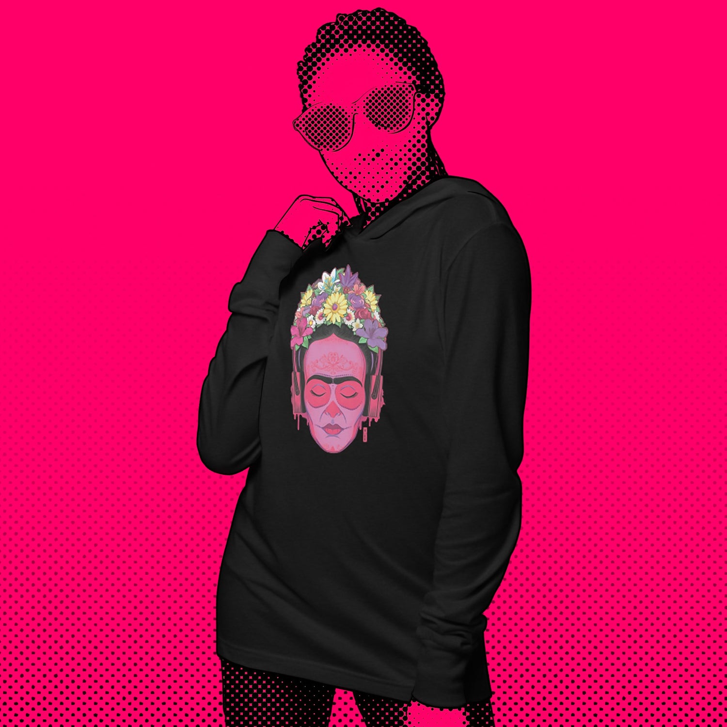 Electric Heads Graphic Hooded Shirts