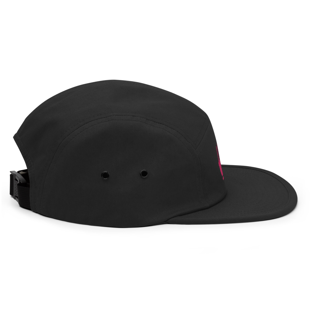 Branded 5 Panel Cap | Black