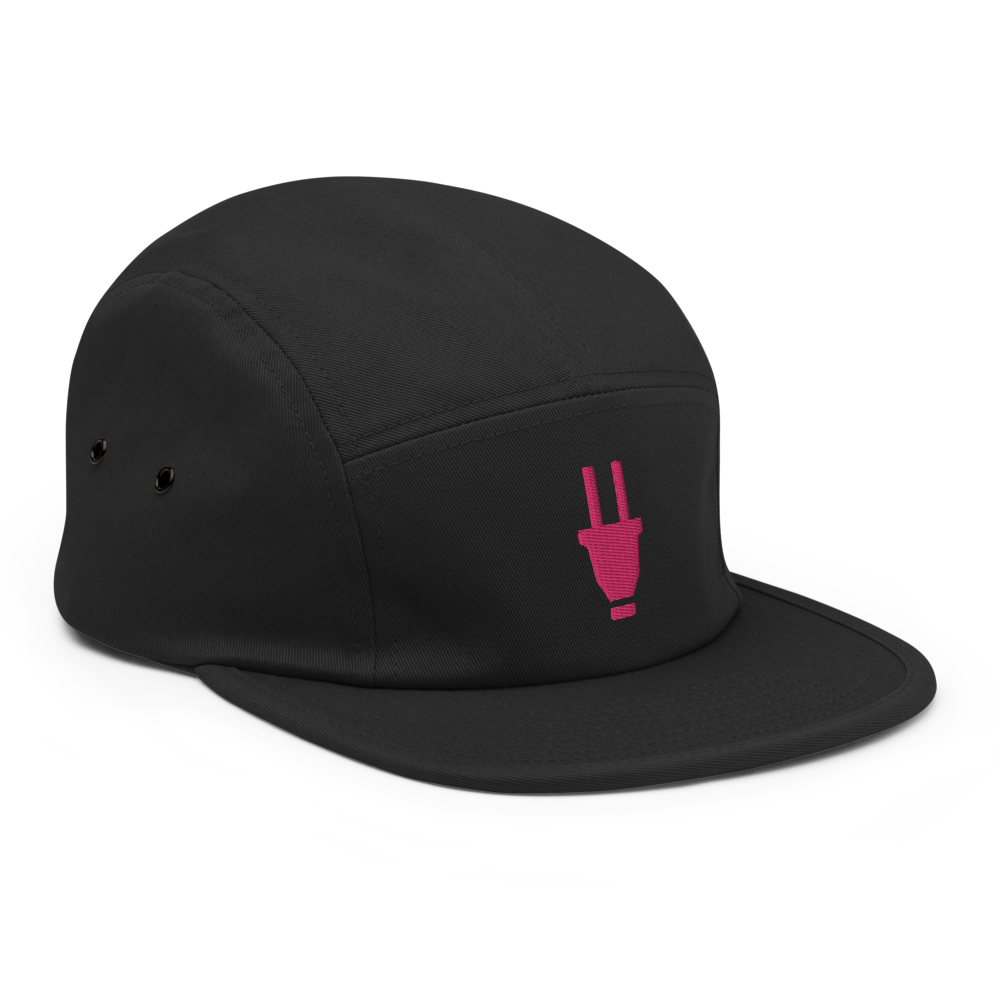 Branded 5 Panel Cap | Black