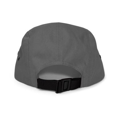 Branded 5 Panel Cap | Grey & Black