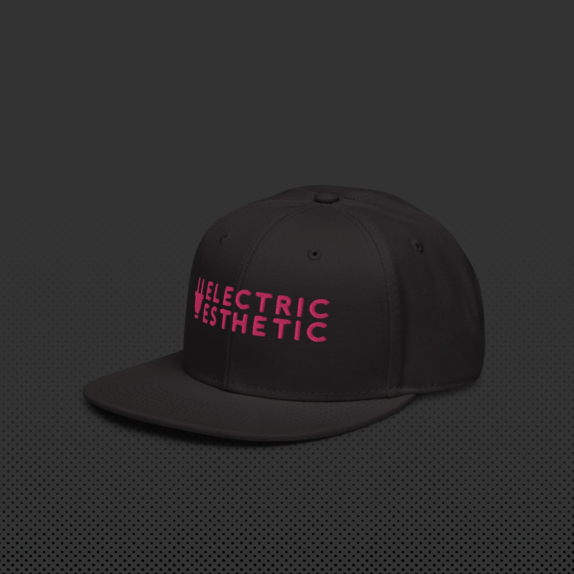 Branded Snapback Cap | Black – Electric Esthetic