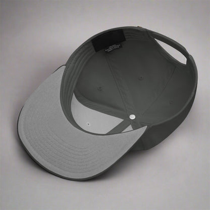 Branded Snapback Cap | Grey & Black