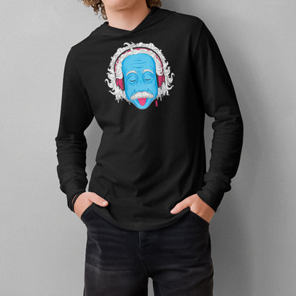 Electric Genius Graphic Hooded Shirt | Charcoal