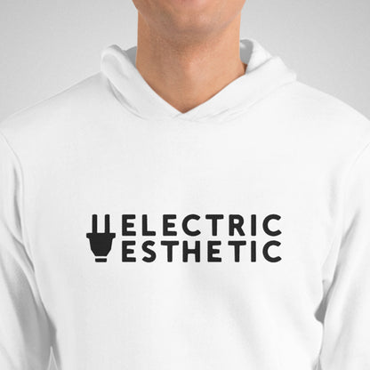 Branded Pullover Hoodie | White & Black