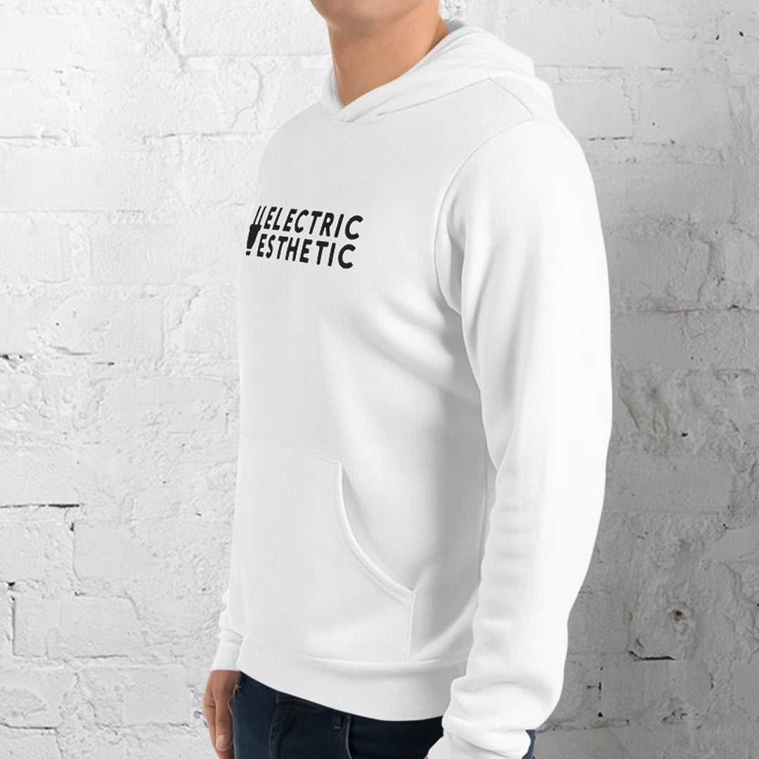 Branded Pullover Hoodie | White & Black