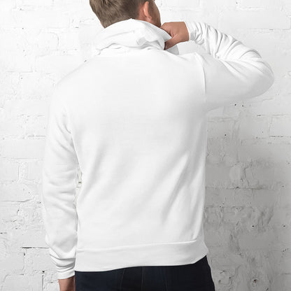 Branded Pullover Hoodie | White & Black