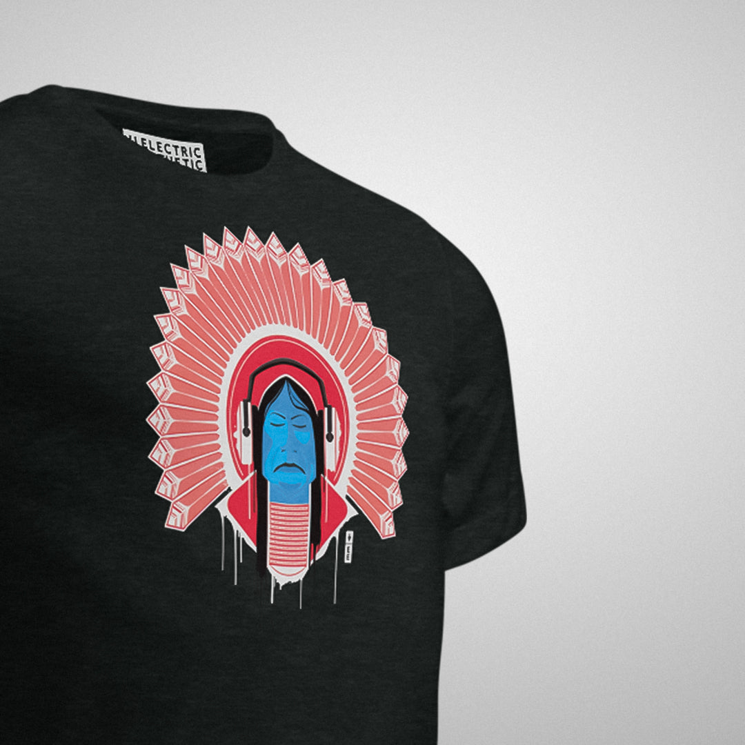 Electric Chief Graphic T-Shirt | Charcoal