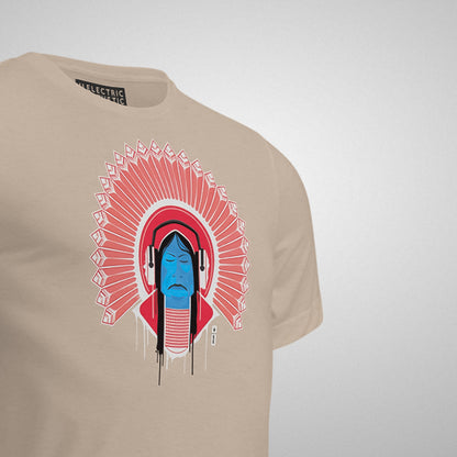 Electric Chief Graphic T-Shirt | Tan