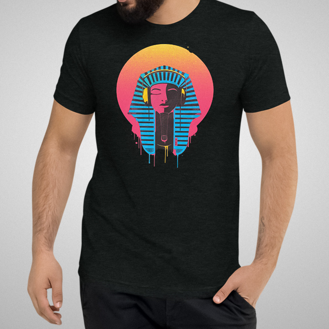 Electric Pharaoh Graphic T-Shirt | Charcoal