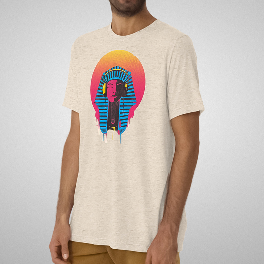 Electric Pharaoh Graphic T-Shirt | Oatmeal