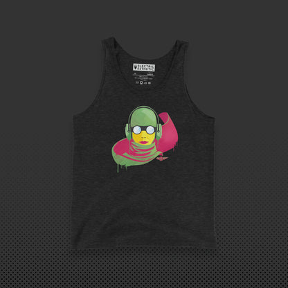 Electric Aviator Graphic Tank | Charcoal