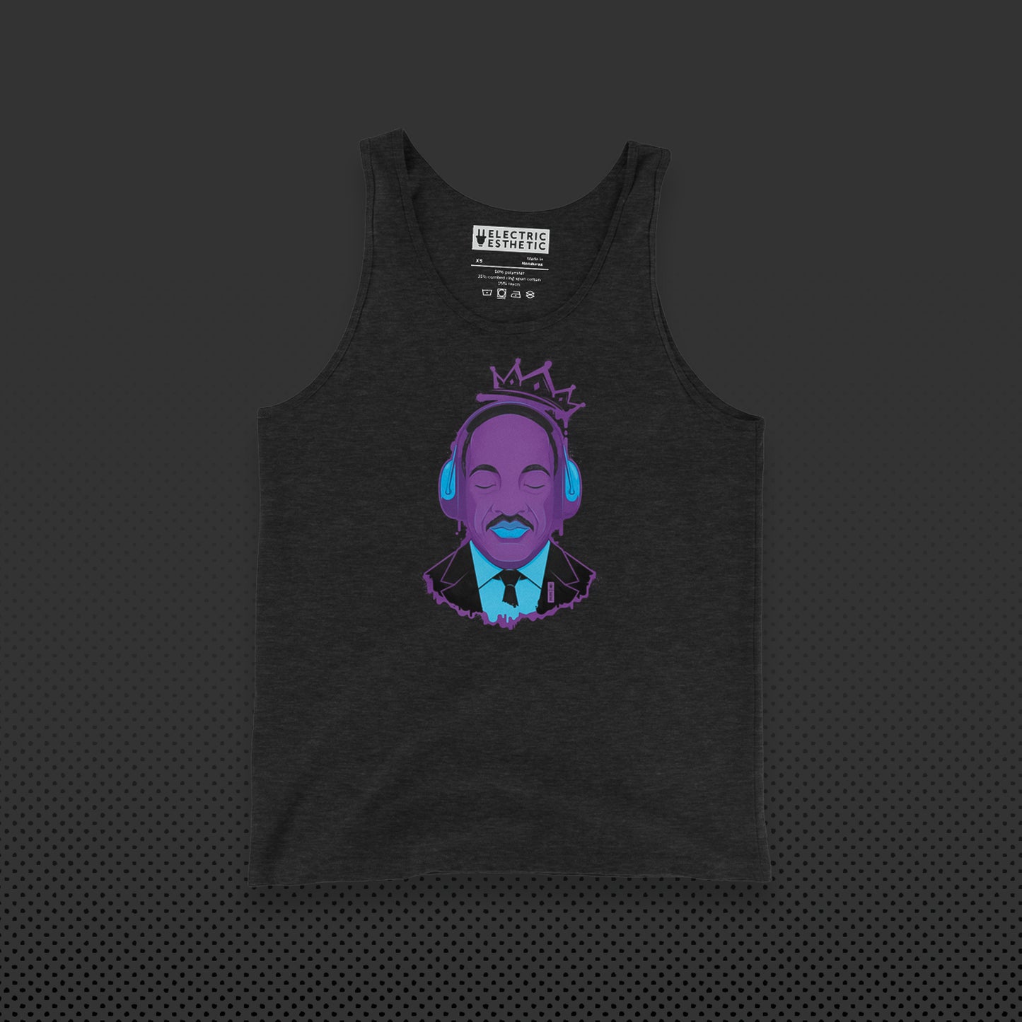 Electric Dreamer Graphic Tank | Charcoal