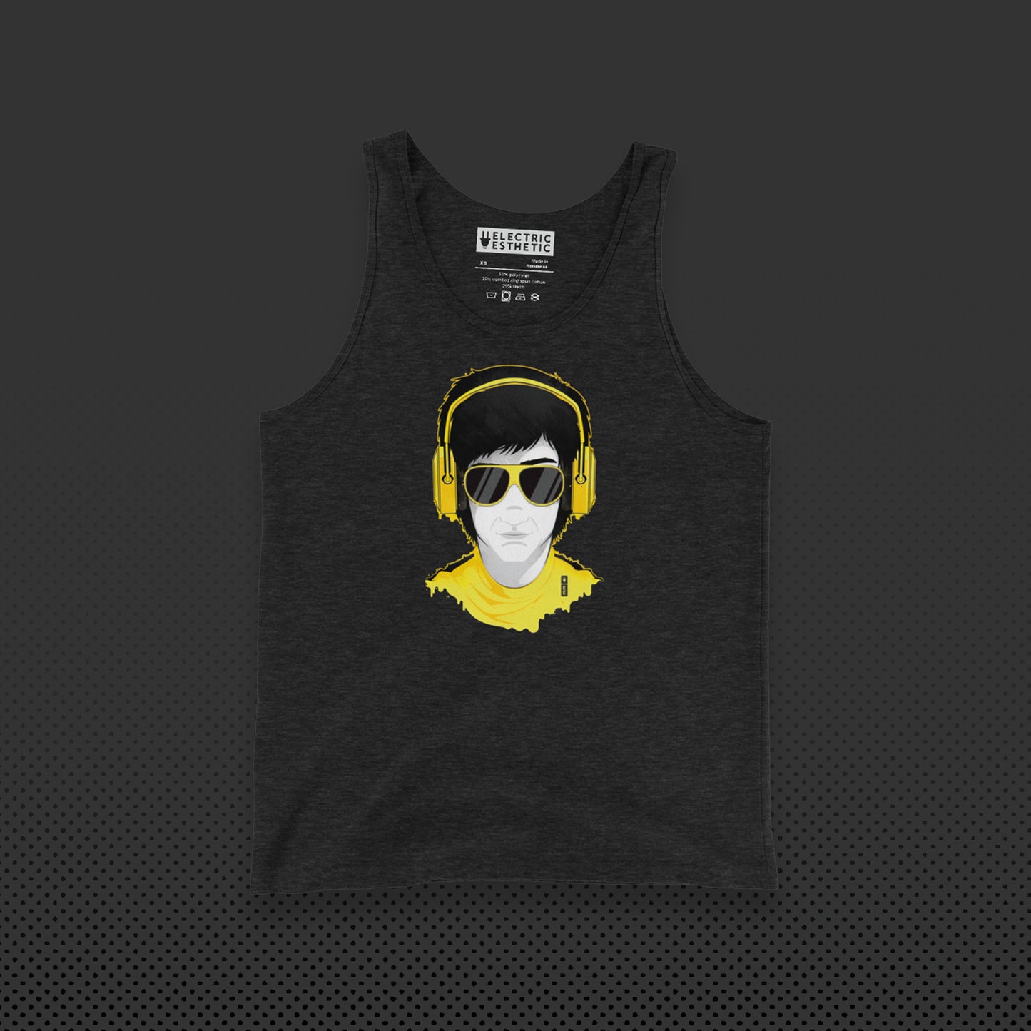 Electric Fighter Graphic Tank | Charcoal