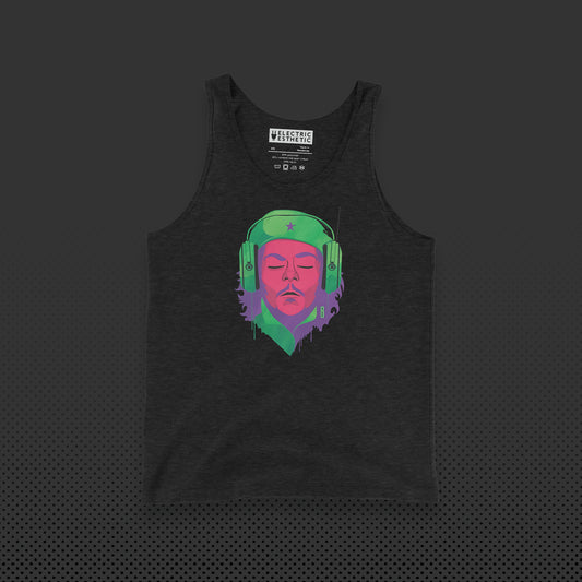 Electric Guerrilla Graphic Tank | Charcoal