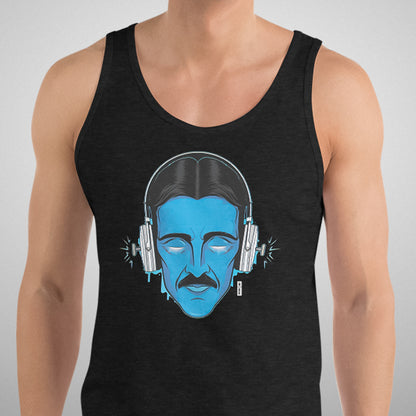 Electric Inventor Graphic Tank | Charcoal