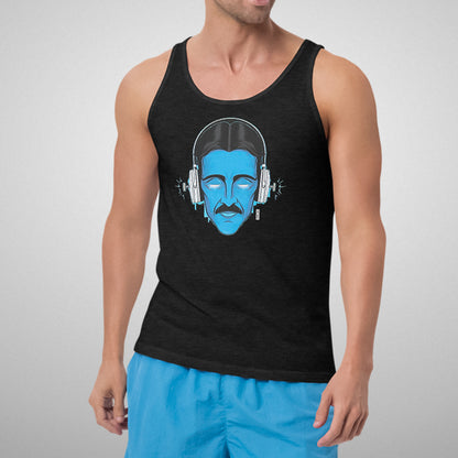 Electric Inventor Graphic Tank | Charcoal