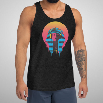 Electric Pharaoh Graphic Tank | Charcoal