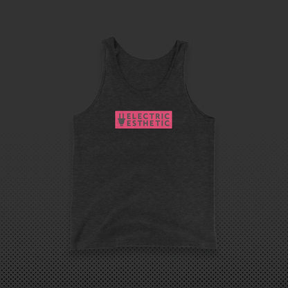 Branded Stencil Graphic Tank Top | Charcoal