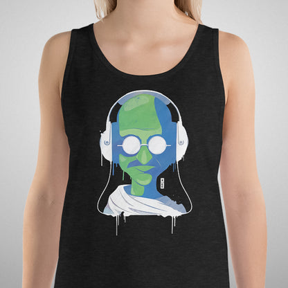 Electric Yogi Graphic Tank | Charcoal