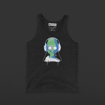 Electric Yogi Graphic Tank | Charcoal