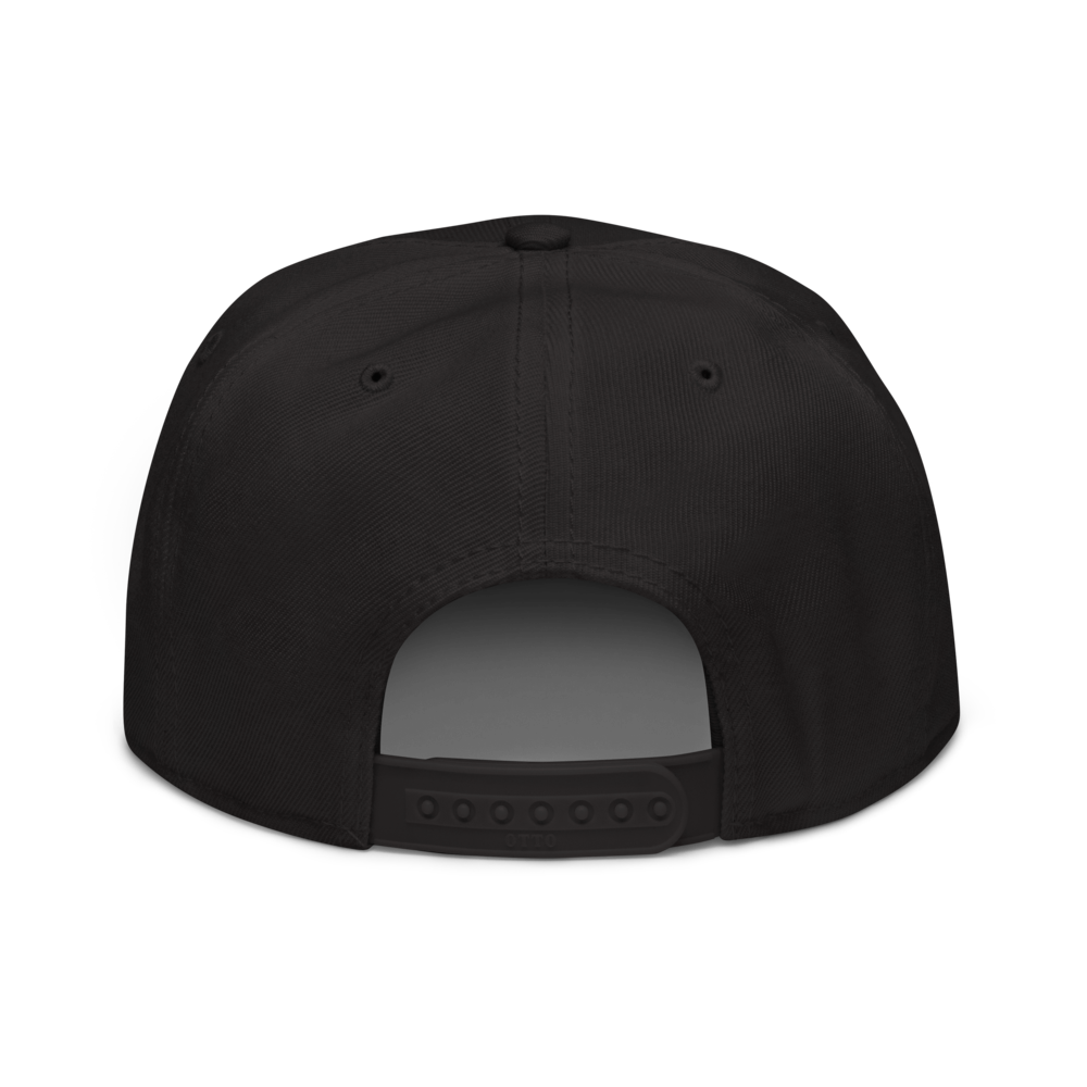 Branded Snapback Cap | Black