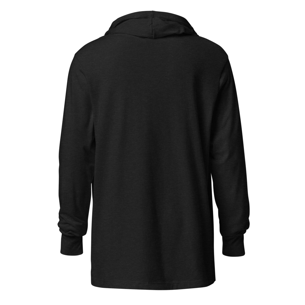 Branded Drip Graphic Hooded Shirt | Charcoal