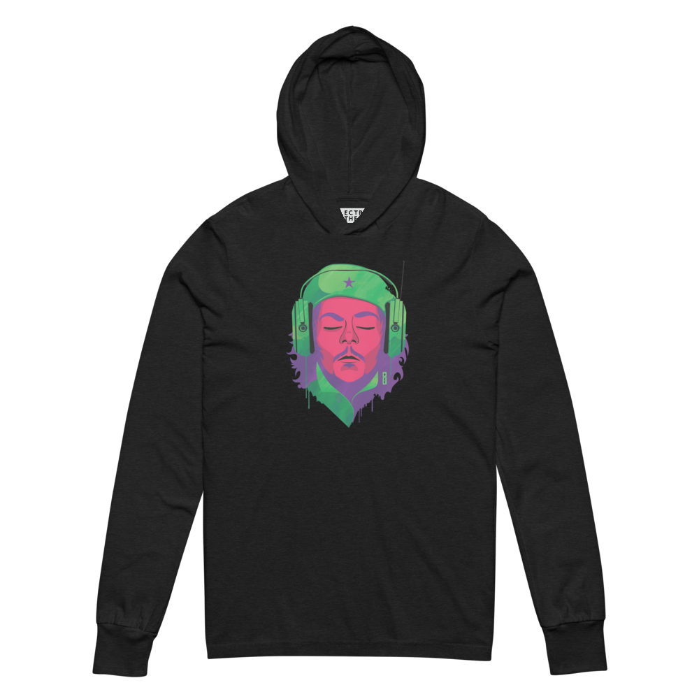 Electric Guerrilla Graphic Hooded Shirt | Charcoal