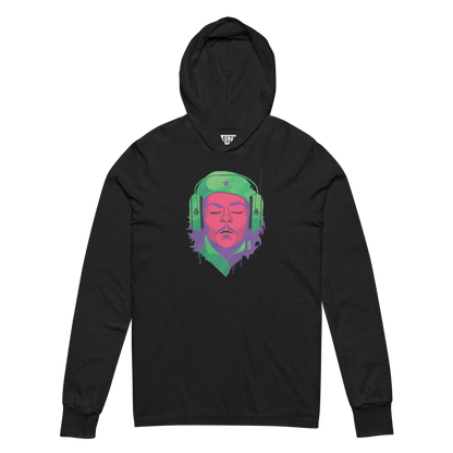 Electric Guerrilla Graphic Hooded Shirt | Charcoal