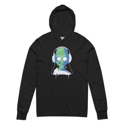 Electric Yogi Graphic Hooded Shirt | Charcoal