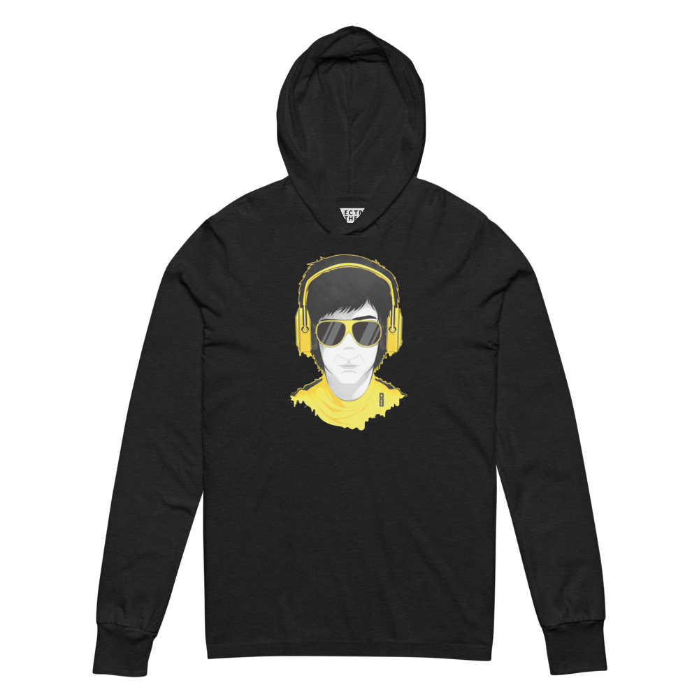 Electric Fighter Graphic Hooded Shirt | Charcoal