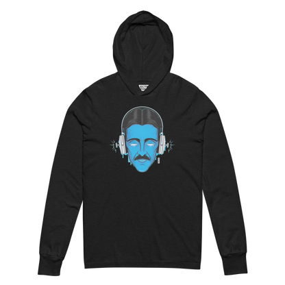 Electric Inventor Graphic Hooded Shirt | Charcoal