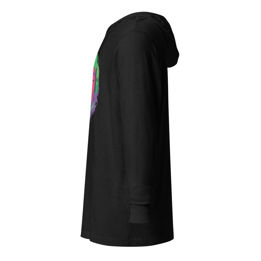 Electric Guerrilla Graphic Hooded Shirt | Charcoal