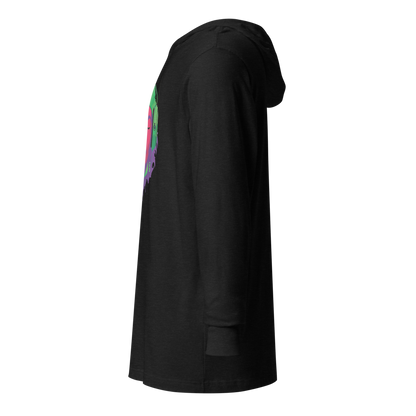 Electric Guerrilla Graphic Hooded Shirt | Charcoal