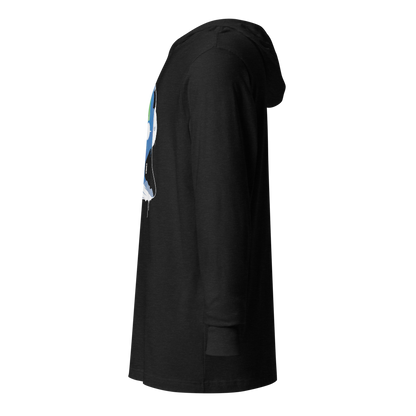 Electric Yogi Graphic Hooded Shirt | Charcoal