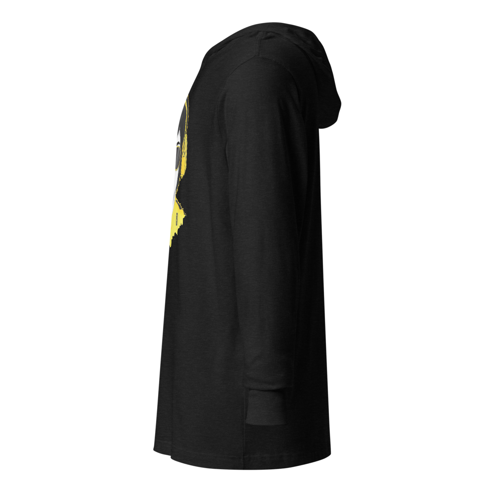 Electric Fighter Graphic Hooded Shirt | Charcoal