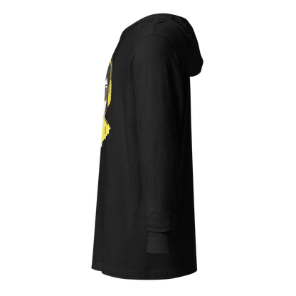 Electric Fighter Graphic Hooded Shirt | Charcoal