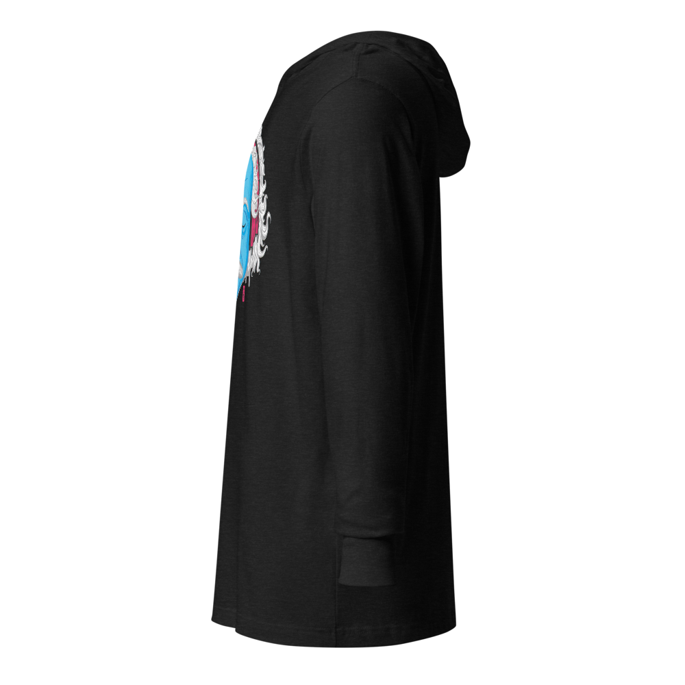 Electric Genius Graphic Hooded Shirt | Charcoal