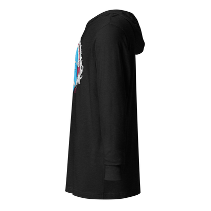 Electric Genius Graphic Hooded Shirt | Charcoal