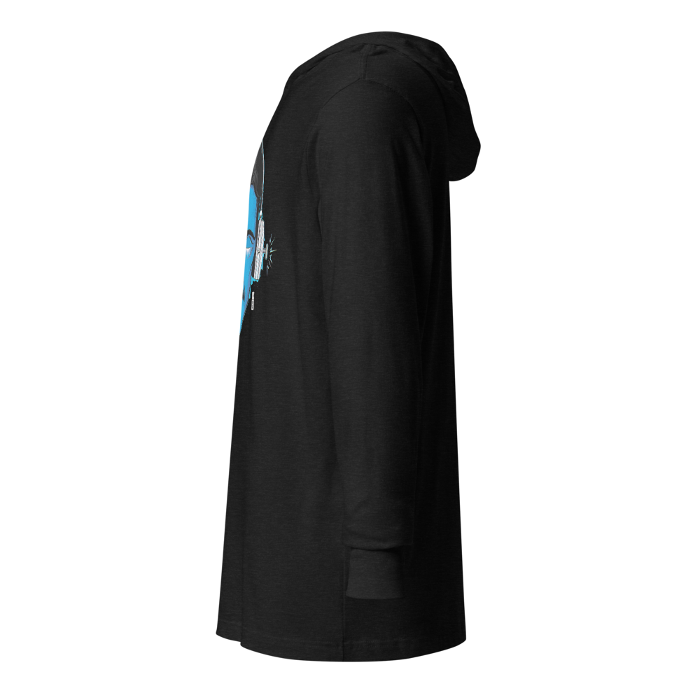 Electric Inventor Graphic Hooded Shirt | Charcoal