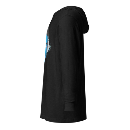 Electric Inventor Graphic Hooded Shirt | Charcoal