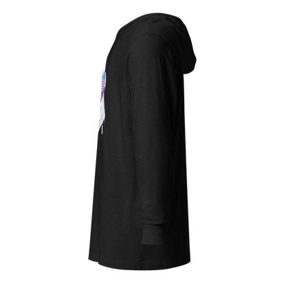 Electric Mother Graphic Hooded Shirt | Charcoal