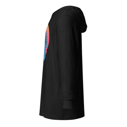 Electric Pharaoh Graphic Hooded Shirt | Charcoal